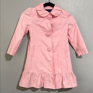 Rothschild Pink Coat with Bow and Ruffles